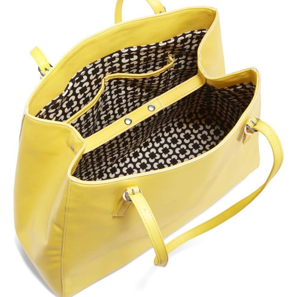 VERA BRADLEY SLIM BUCKLE TOTE FROZEN YELLOW - Picture 3 of 3